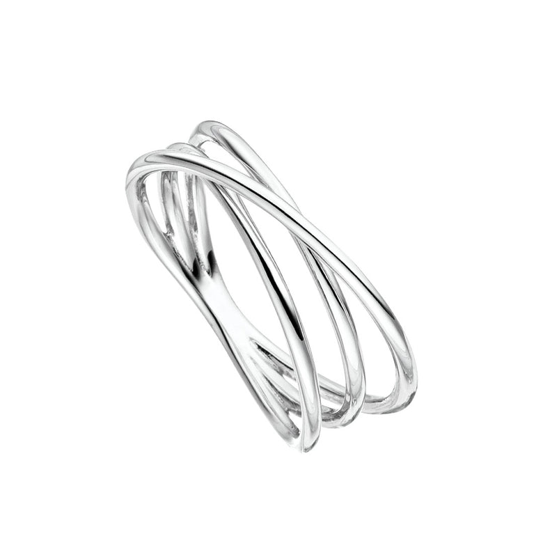 Nana Kay Curvey Glam Ring Vibrant Silber